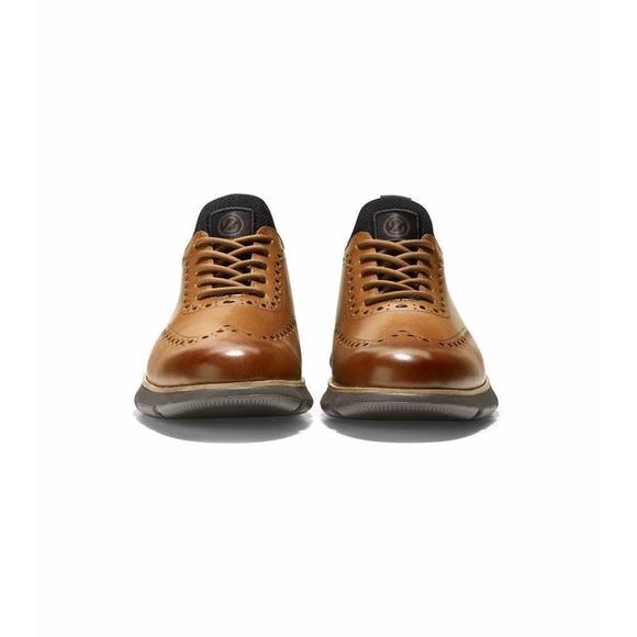 COLE HAAN WING TIP OXFORD BRITISH TAN/JAVA W WIDE